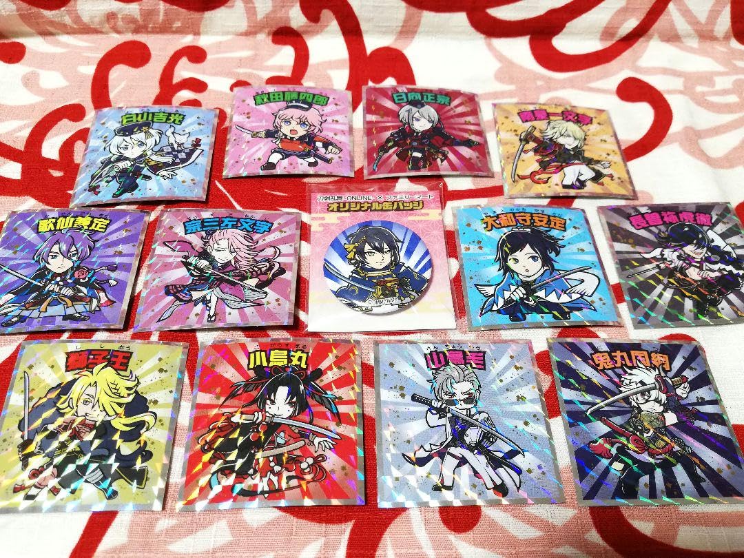 三日月宗近　セット　ハート缶バッジ　紋缶バッジ　トイプラ　チャーム　刀剣乱舞 三日月宗近 セット ハート缶バッジ 紋缶バッジ トイプラ